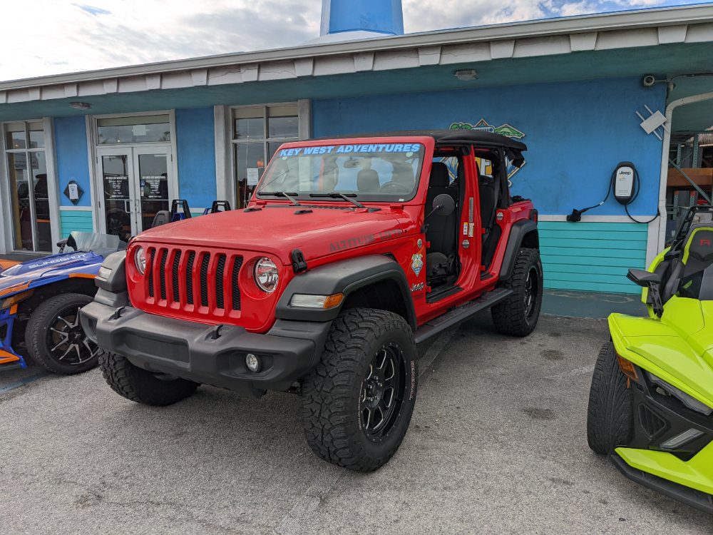 Key West Adventures red jeep