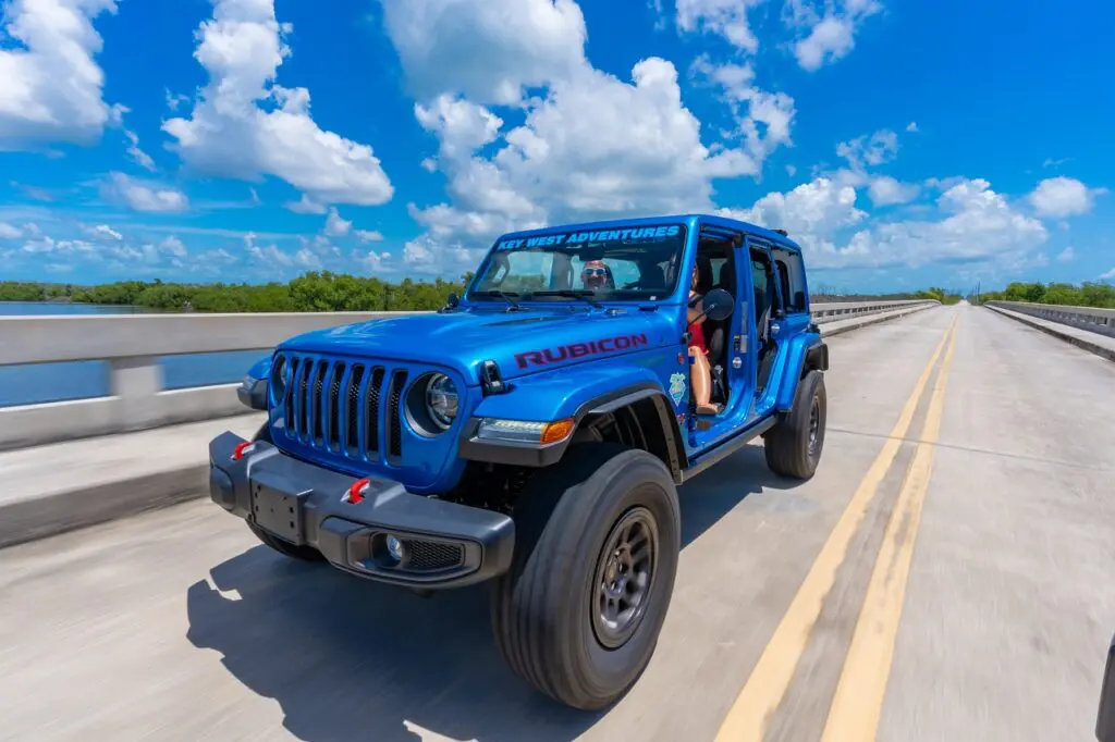 blue jeep blue sky
